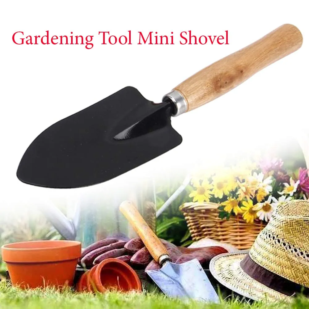 DeoDap Gardening Tools - Falcon Gloves, Flower Cutter/Scissor & Garden Tool Wooden Handle (3pcs-Hand Cultivator, Small Trowel, Garden Fork)