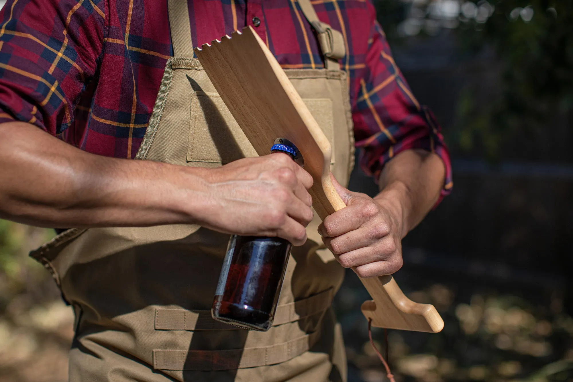 Detroit Red Wings - Hardwood BBQ Grill Scraper with Bottle Opener