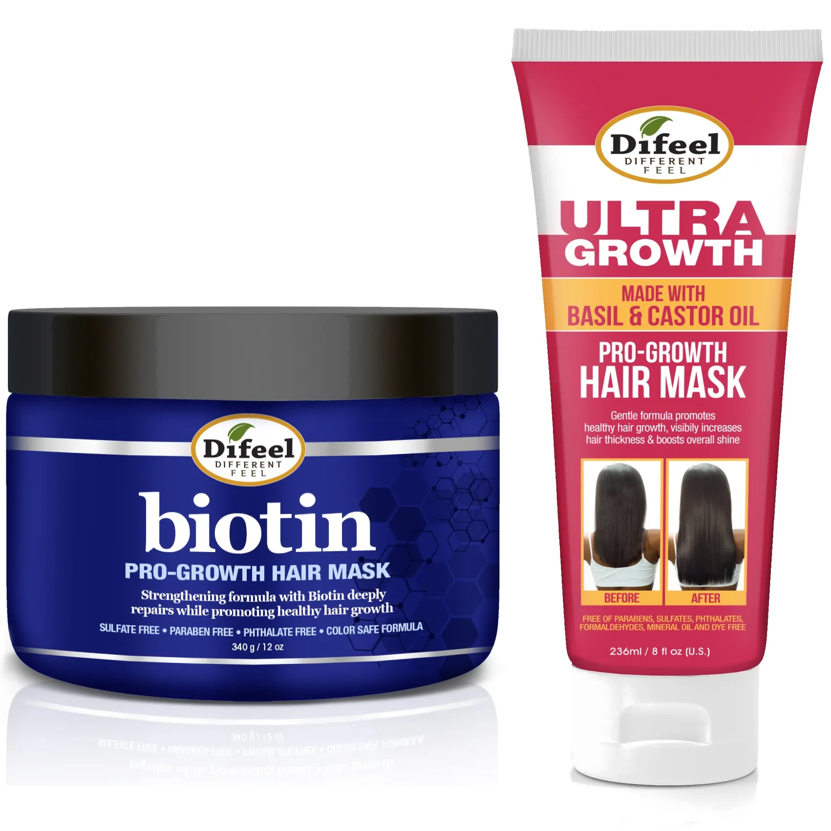 Difeel Biotin Ultra Growth Beauty Bomb for Hair Growth 7-Piece Set