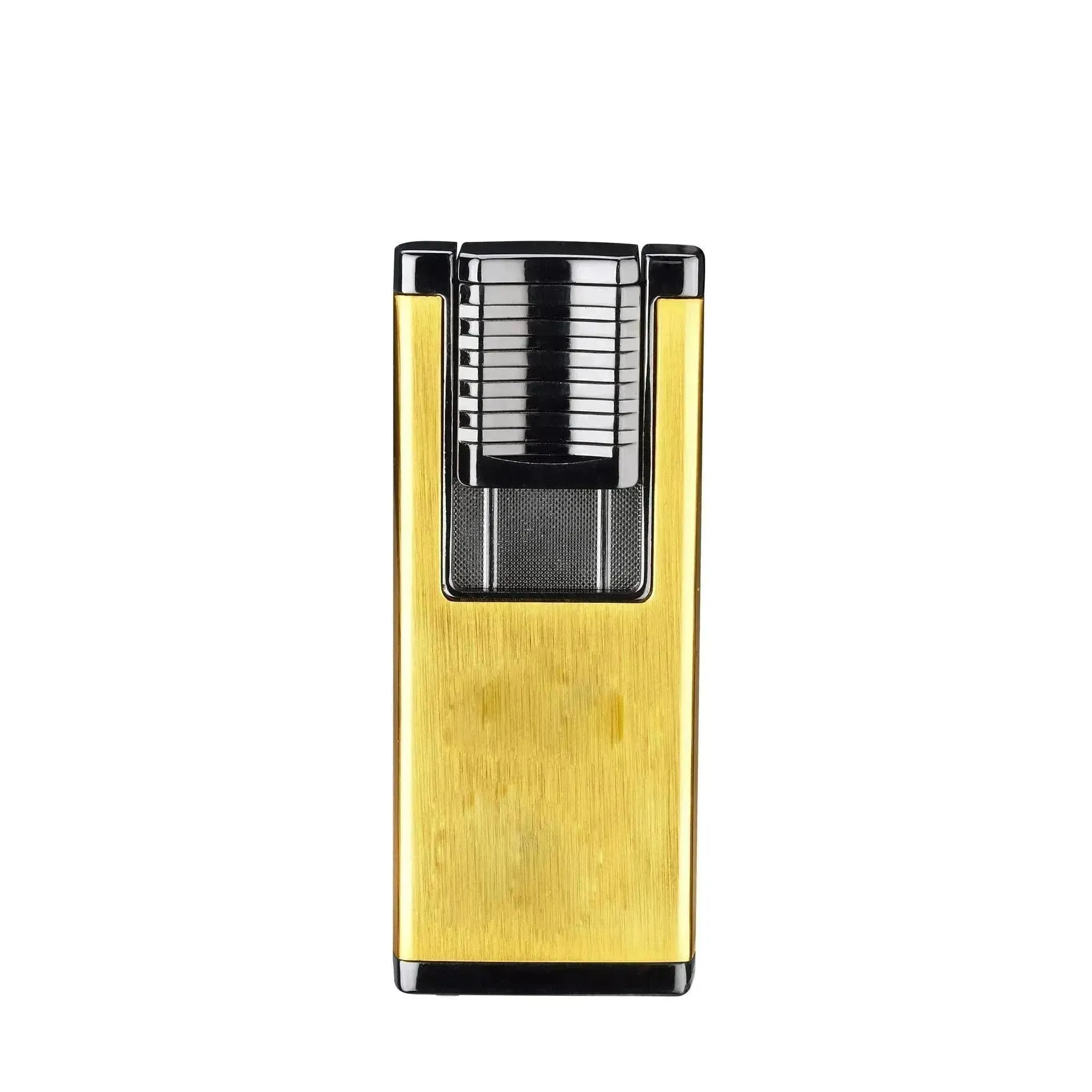 Double High Firepower Blue Flame Torch Lighter With Hidden Cigar Cutter