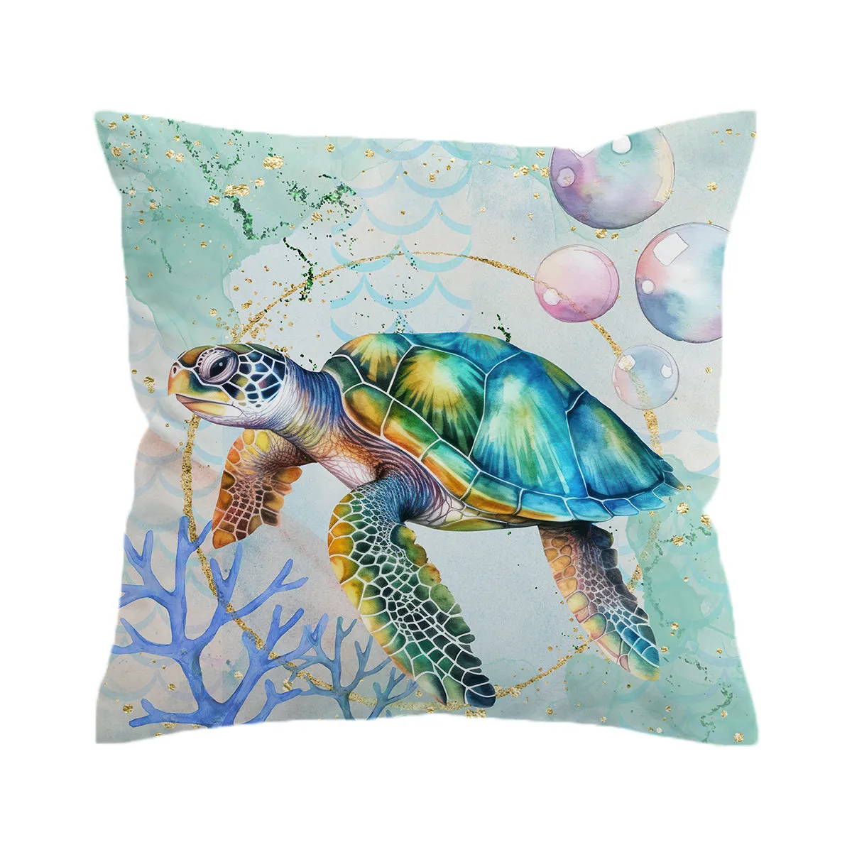 Dreamy Sea Turtle Reversible Bedcover Set