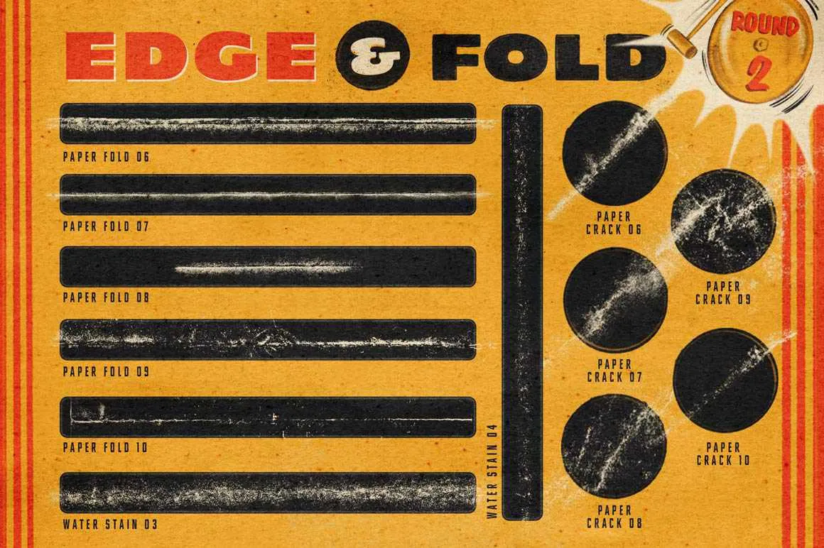 Edge & Fold Distressor Brushes Vol. 2 for Procreate