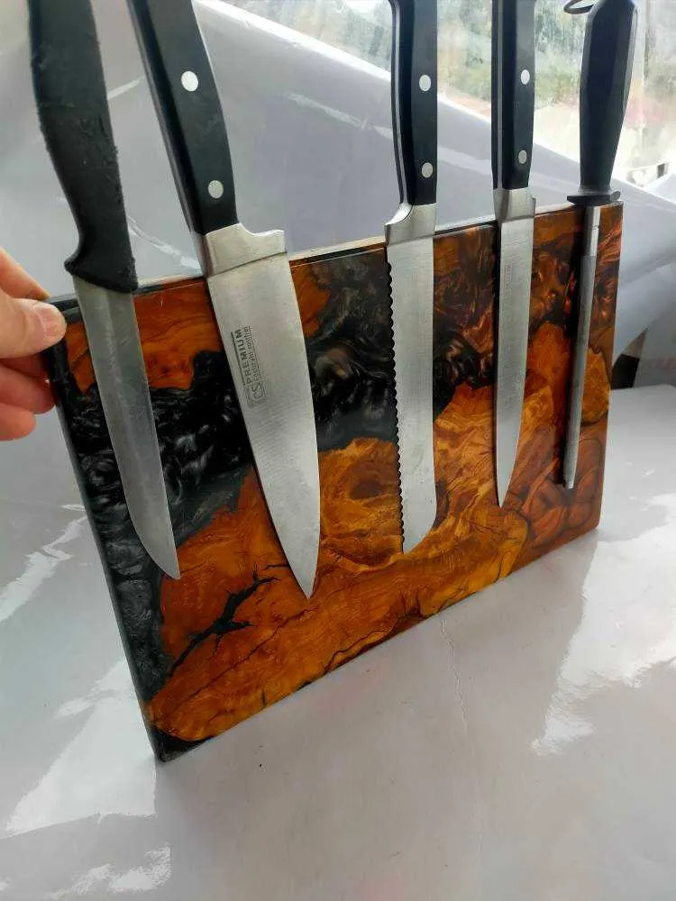 Epoxy Resin Magnetic Knife Rack / Knife Holder