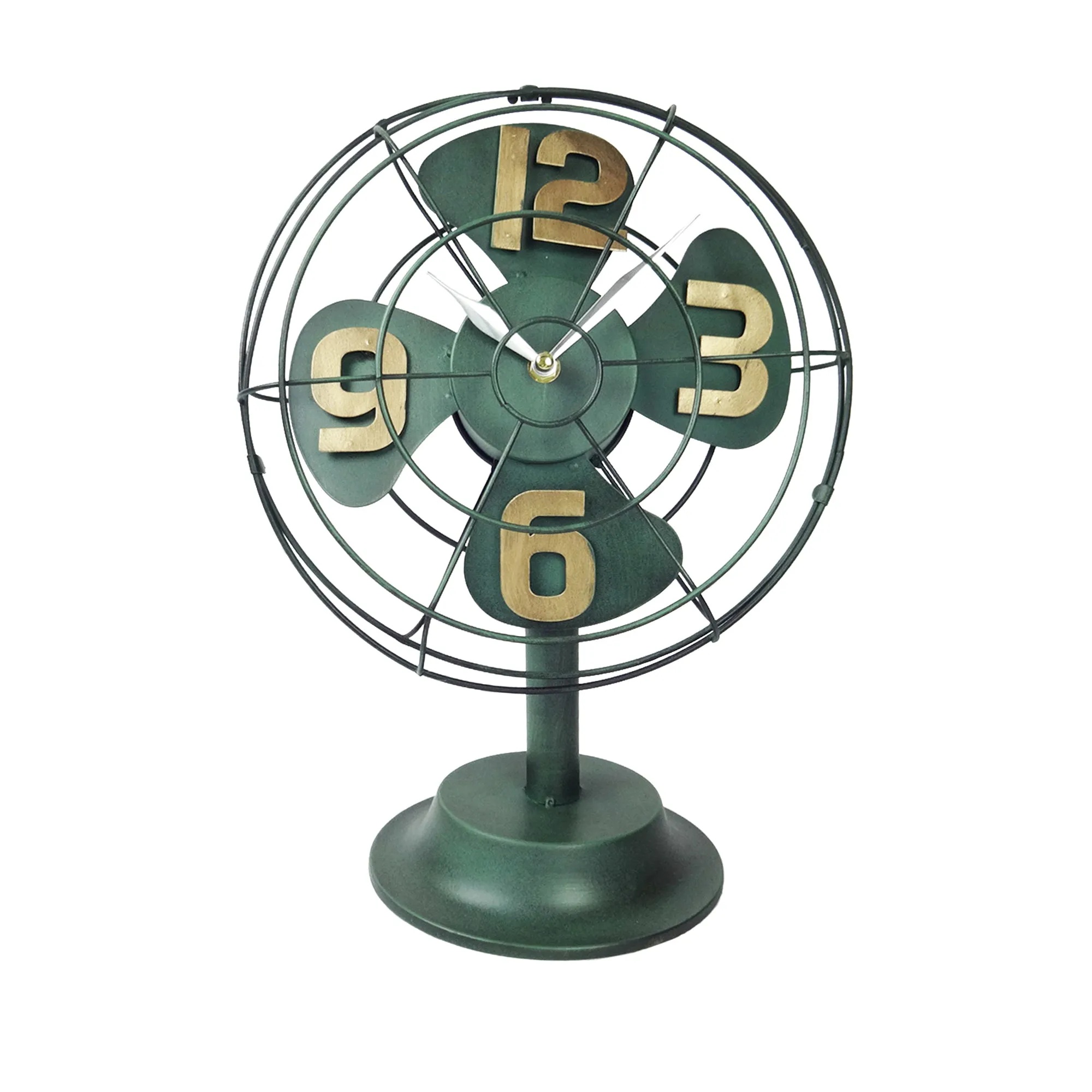 Fan Clock - Green