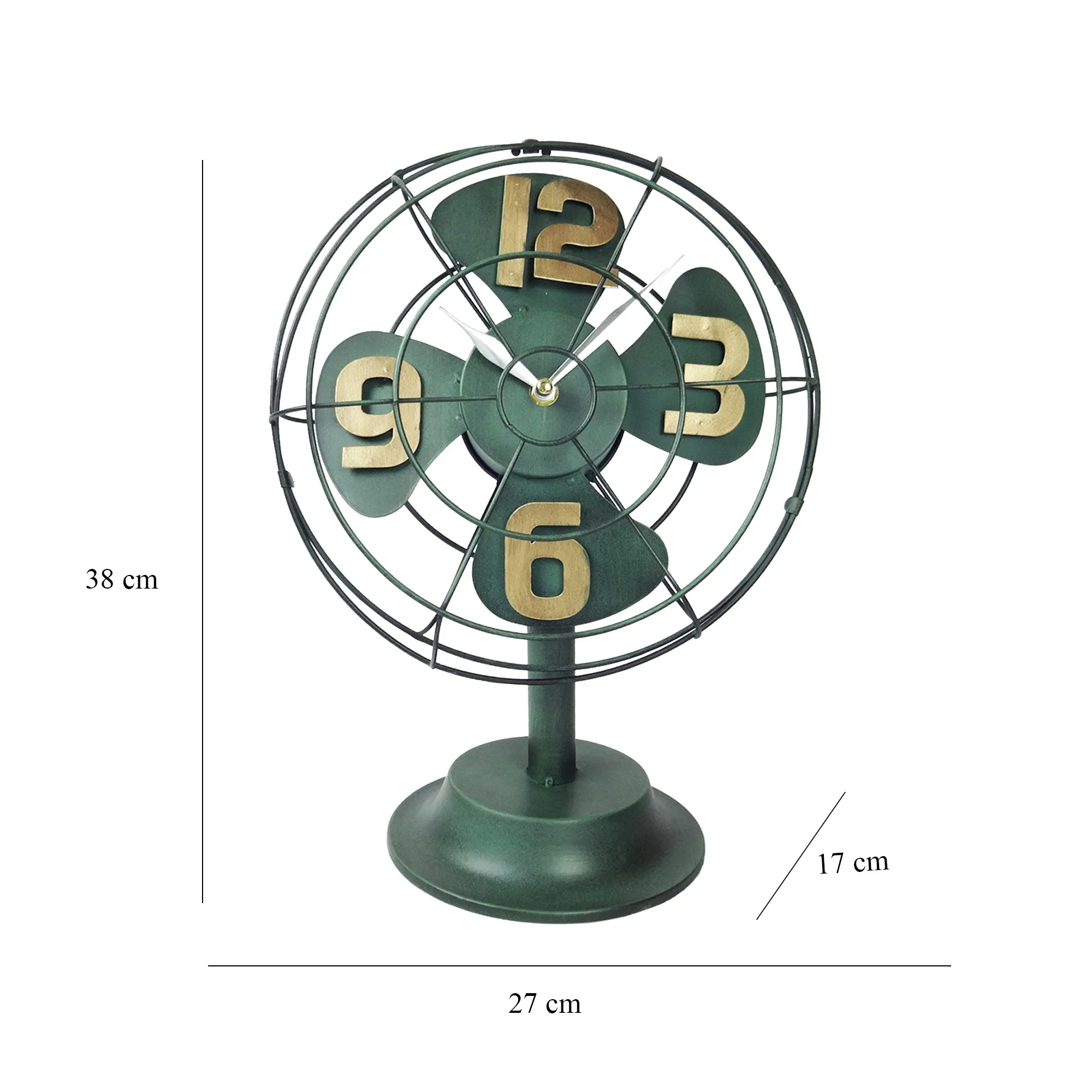 Fan Clock - Green