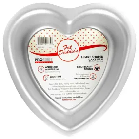 Fat Daddio's Heart Cake Pan Solid Bottom 8" x 3"