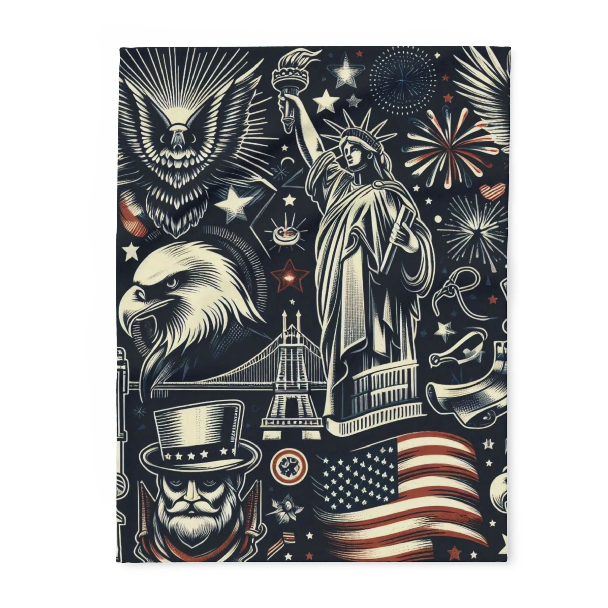 Fleece Blanket - Iconic American Independence Designs