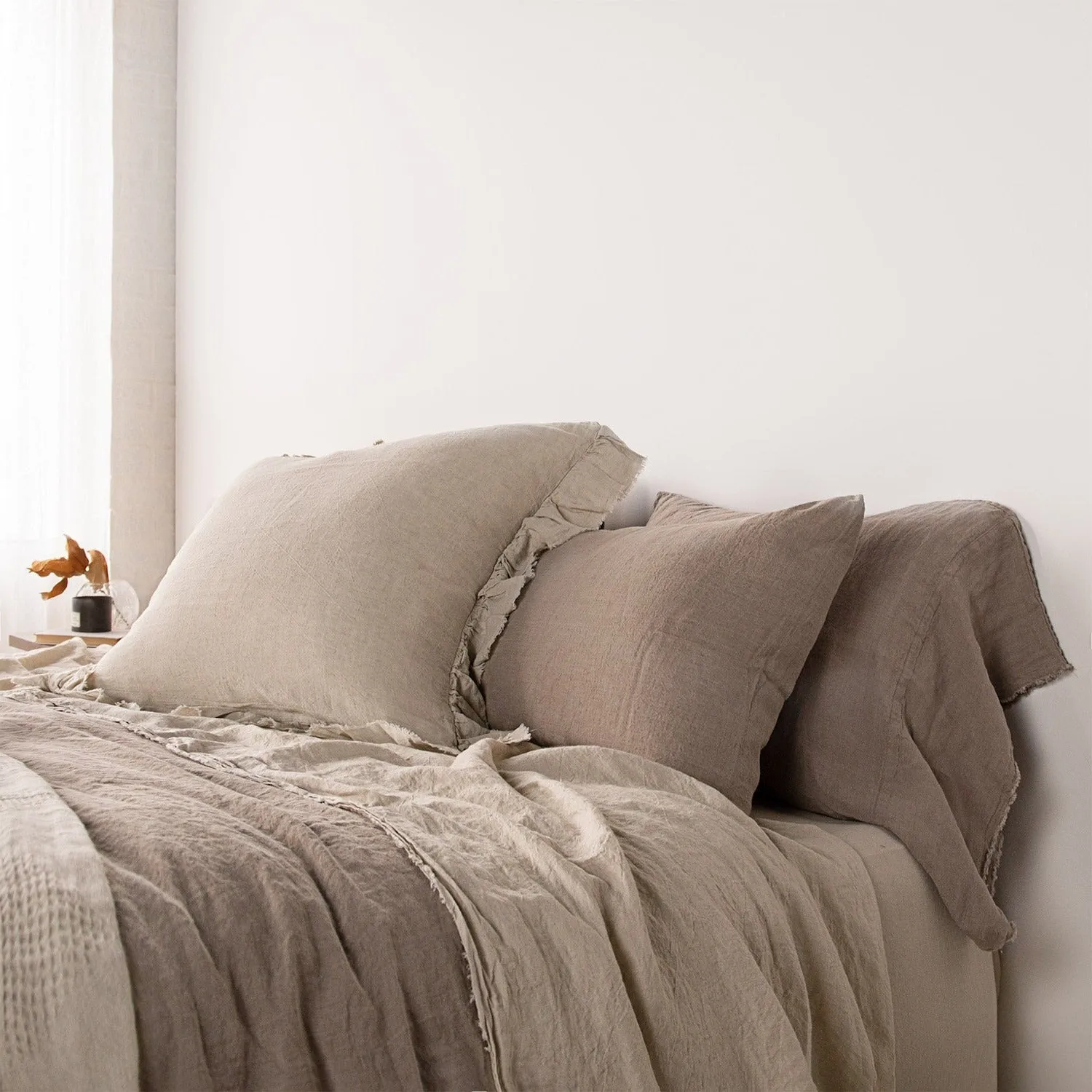 Flocca Long Linen Pillowcase - Cep