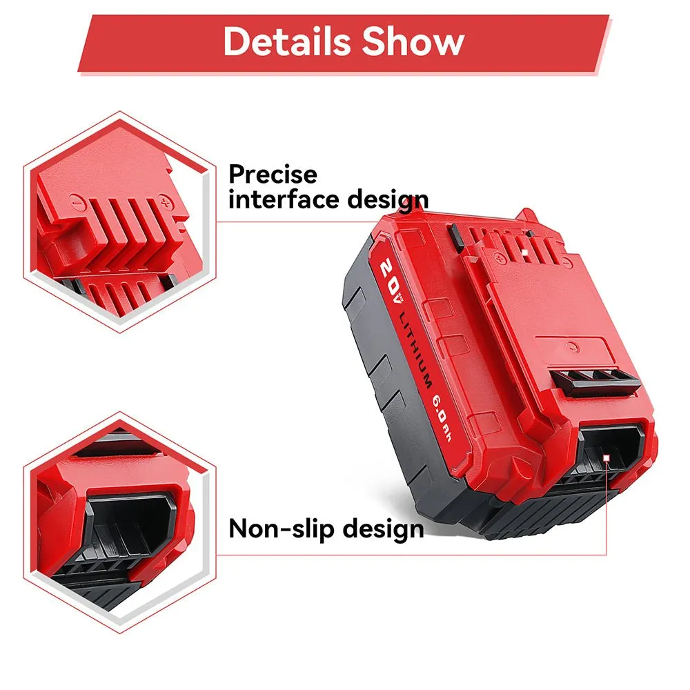 For Porter Cable 20V Battery Replacement | PCC685L 6.0Ah MAX Li-ion Battery