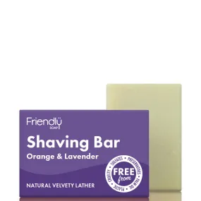 Friendly Soap Shaving Soap Bar Orange & Lavender 95g