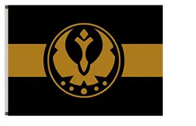 Fyon Star Wars Star Trek fans banner Galactic Federation Of Free Alliances Flag