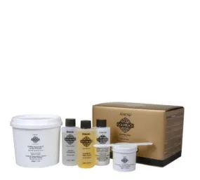 Gold Black Guanidine Curly Hair Relaxation Treatment Kit 5 Products - Amend