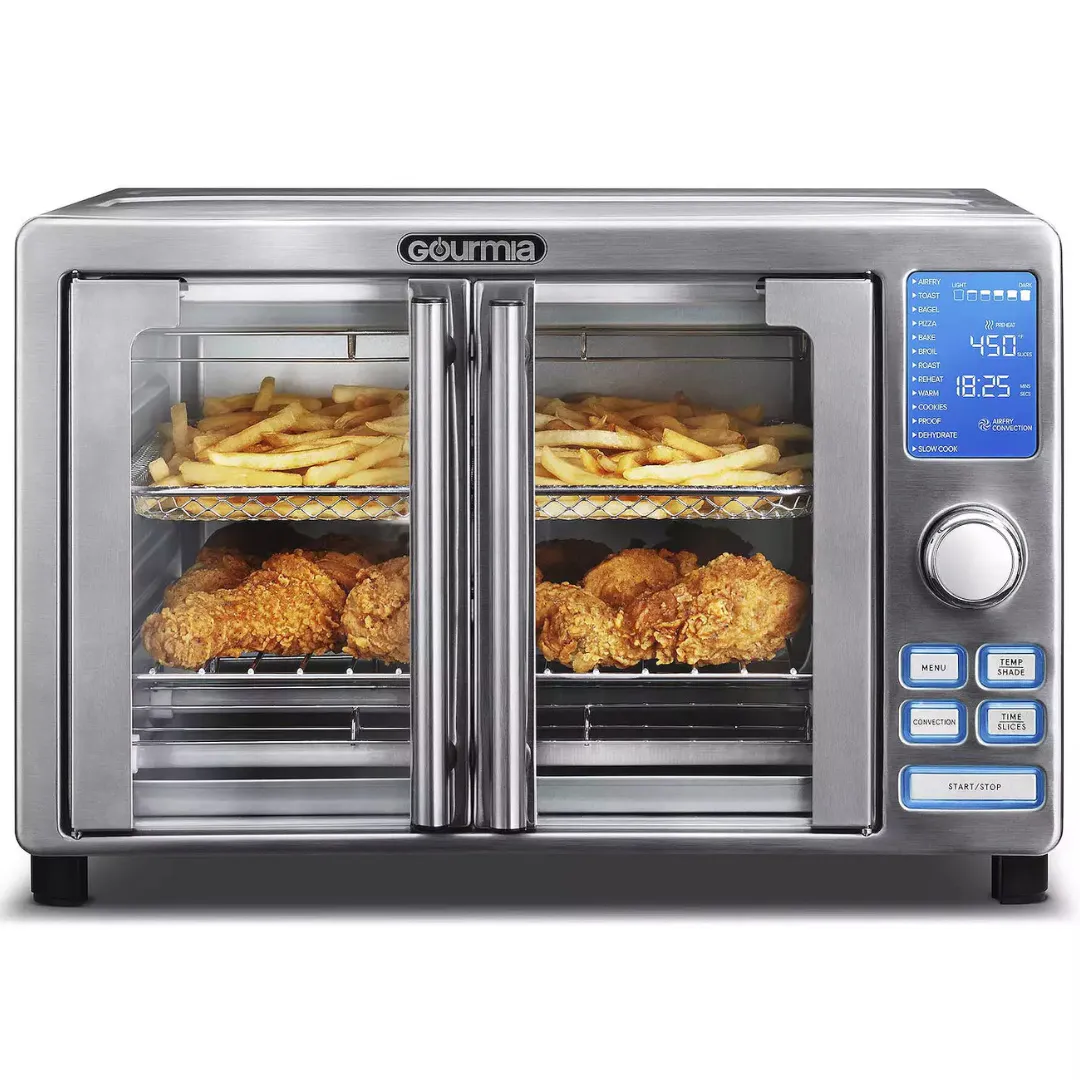 Gourmia GTF7520 1700W French Door Digital Air Fryer