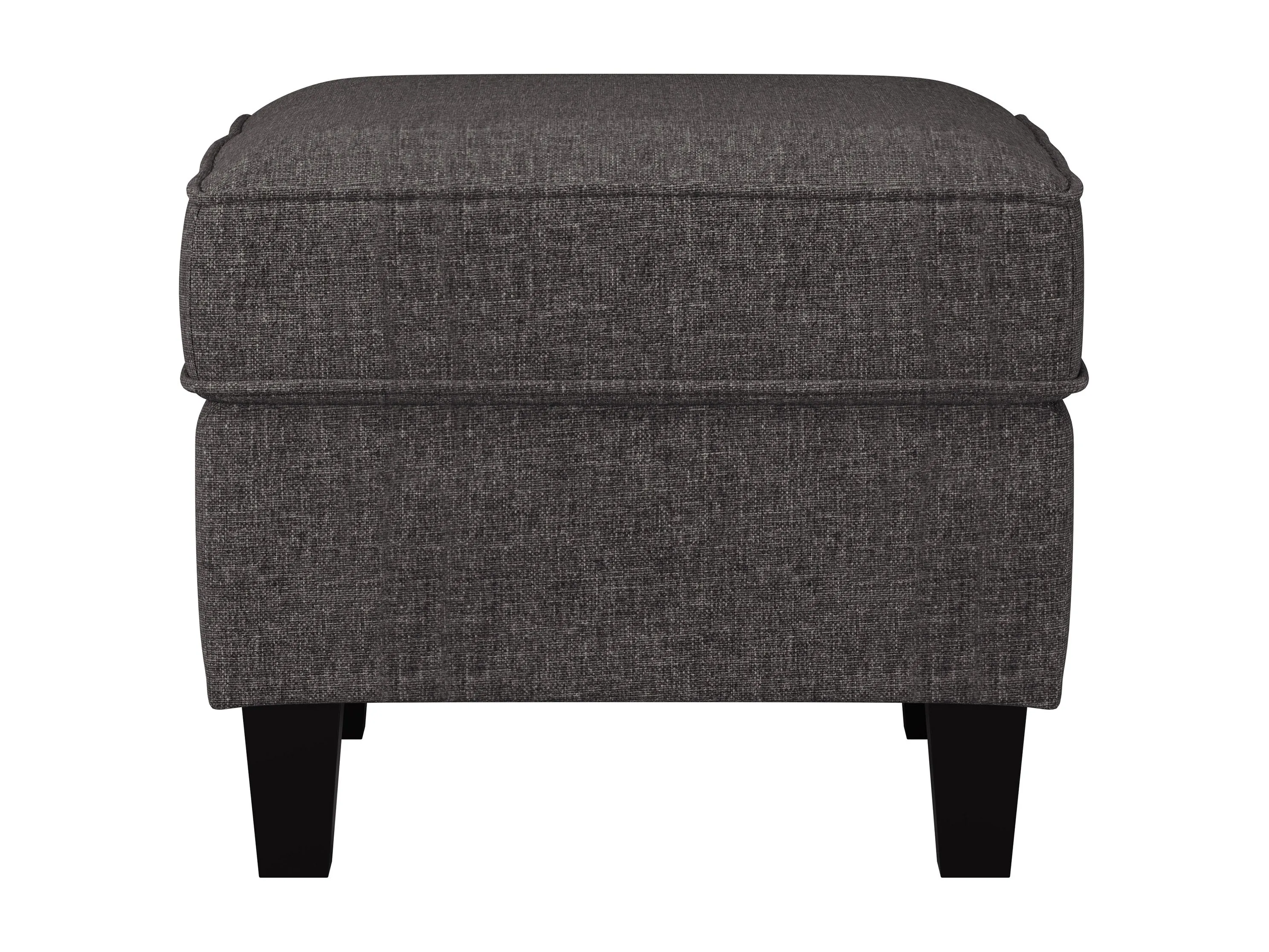 Grey Fabric Arm Chair with Ottoman