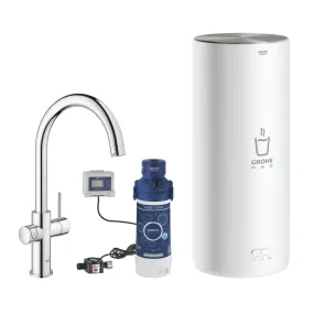 Grohe Red Duo Tap in Chrome and L Size Boiler