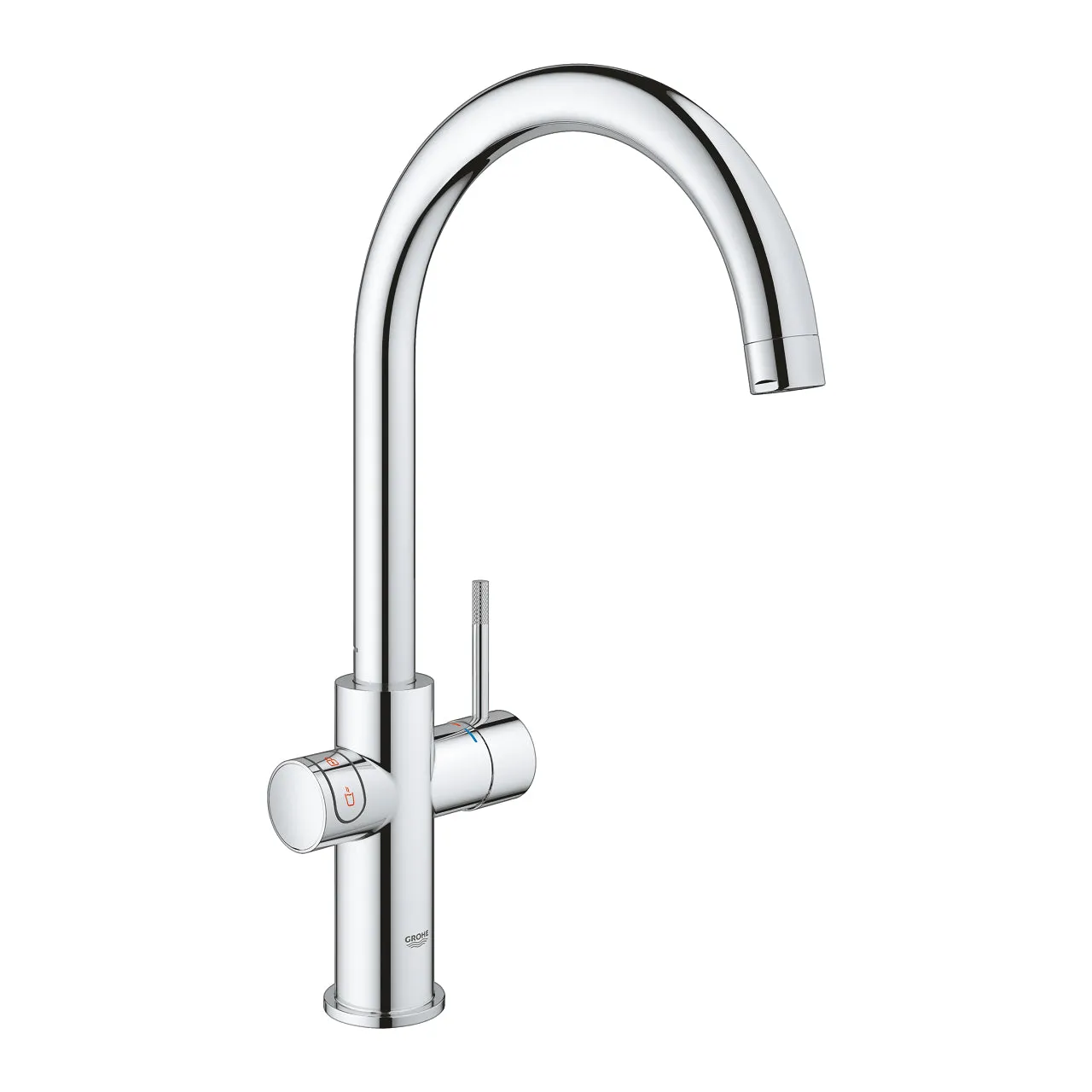 Grohe Red Duo Tap in Chrome and L Size Boiler