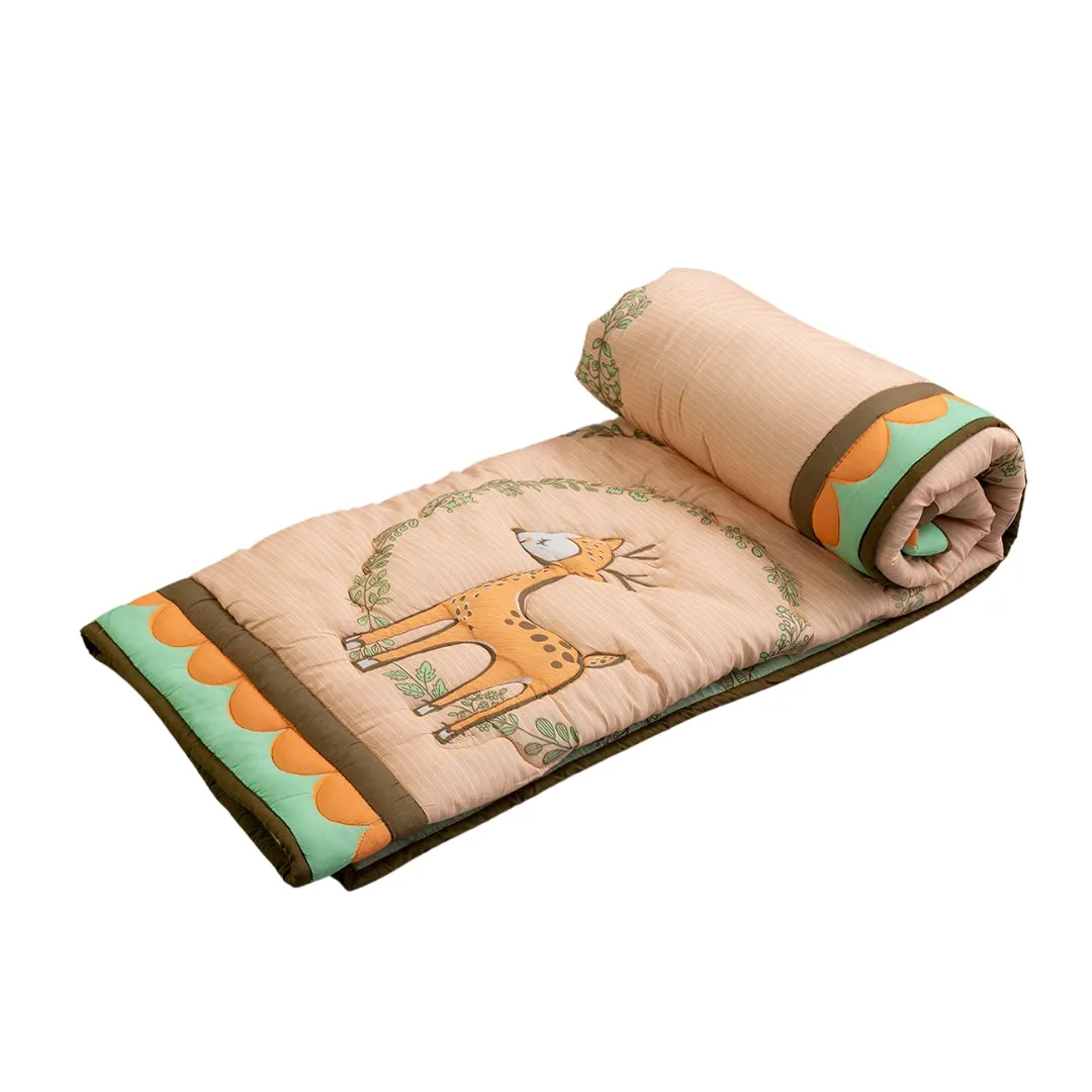 Gudgoodie Premium Cotton Muslin AC Quilt  Blanket- Enchanted Forest