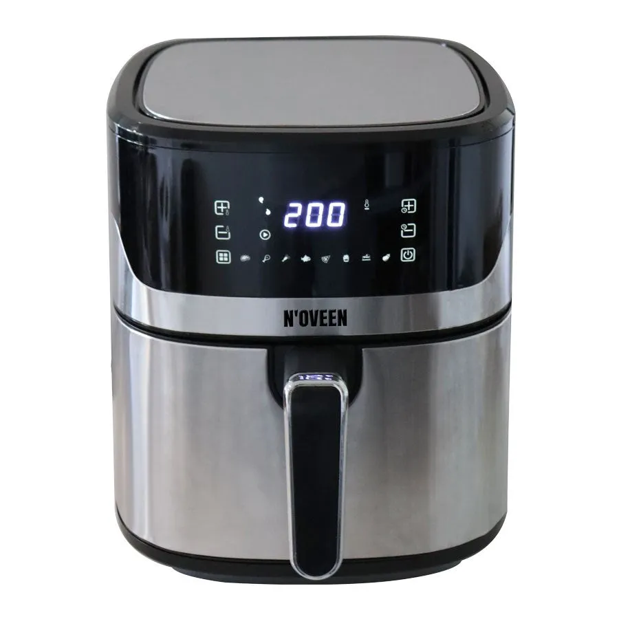 Hot Air Fryer Noveen Af550 6.5 L 1600 W Black, Silver