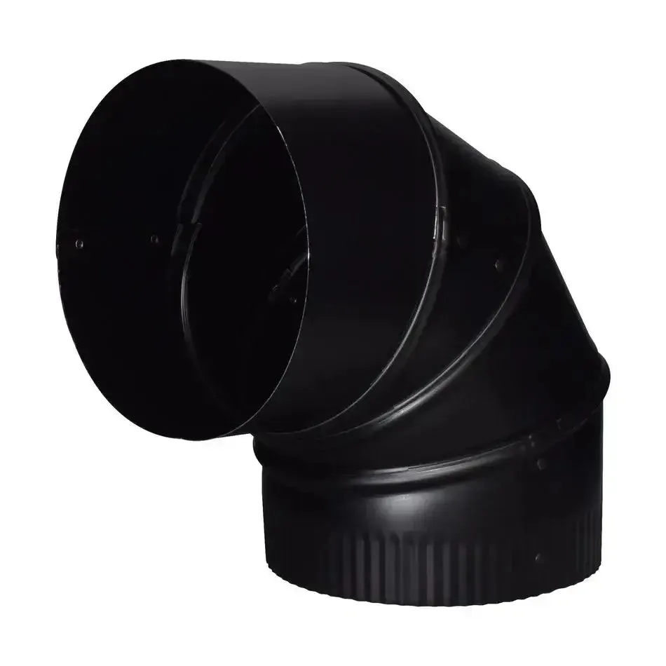 Imperial 6" x 90 Degree Adjustable Elbow - Black Matte