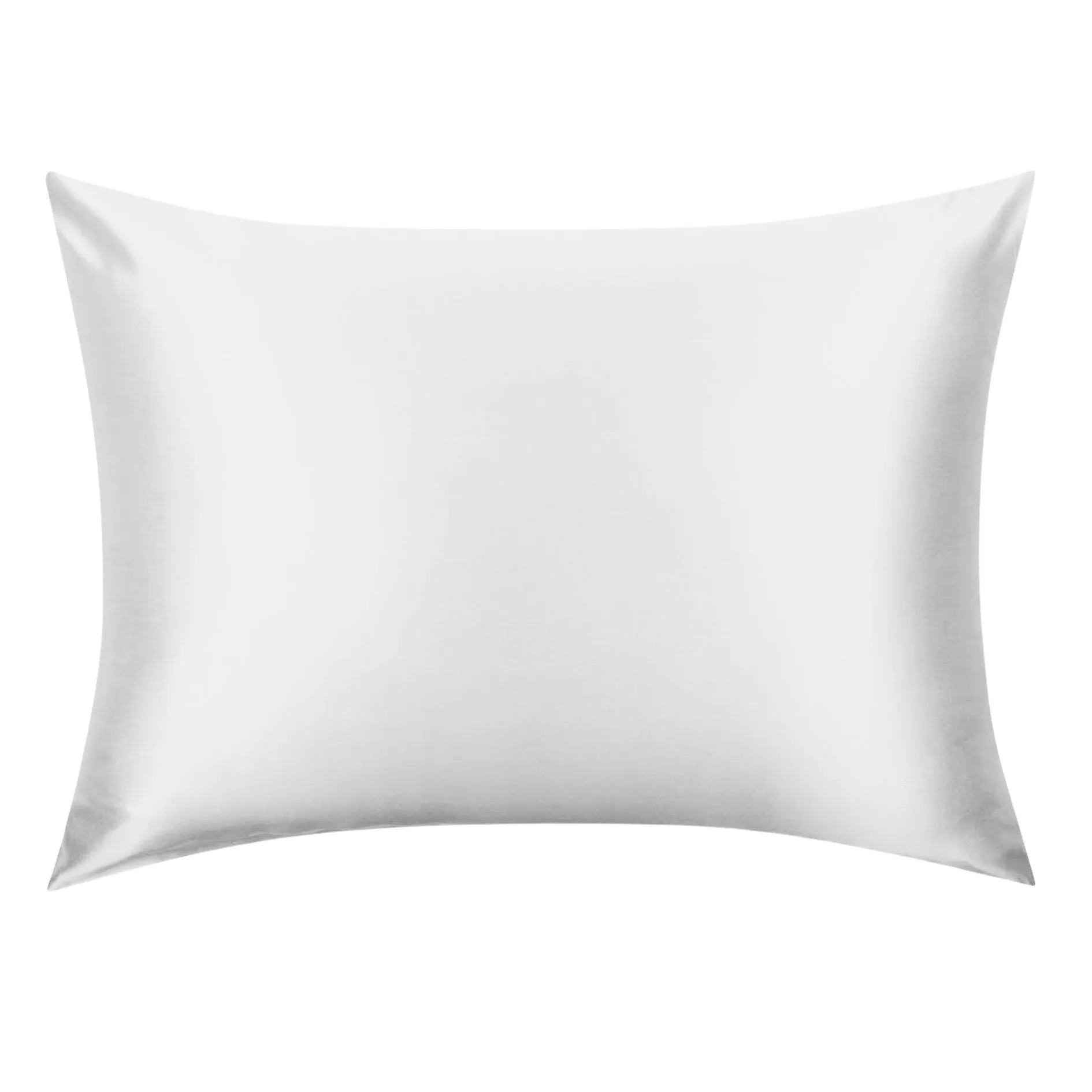 Ivory White Silk Pillowcase -  NZ Standard Size - Envelope Closure