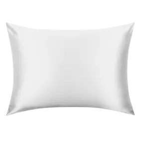 Ivory White Silk Pillowcase -  NZ Standard Size - Envelope Closure