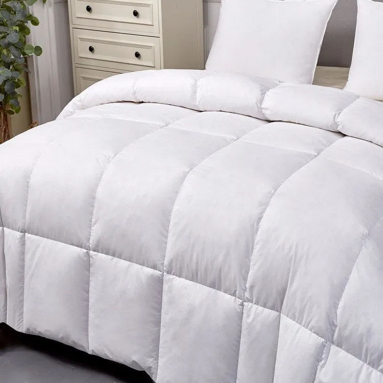 Kathy Ireland 100% Cotton Goose Feather and Down All-Season King Comforter