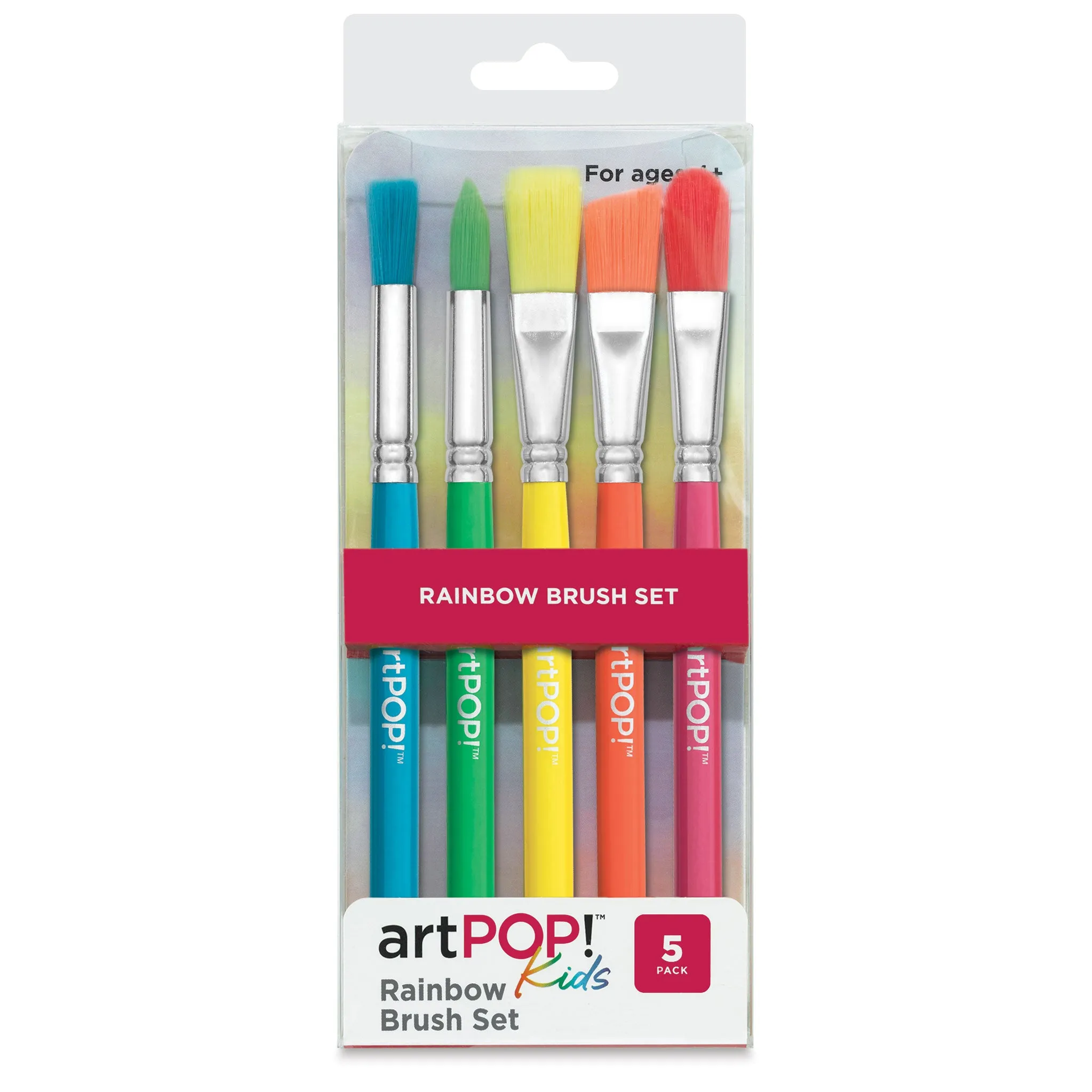 Kids Rainbow Brush Set - Set of 5