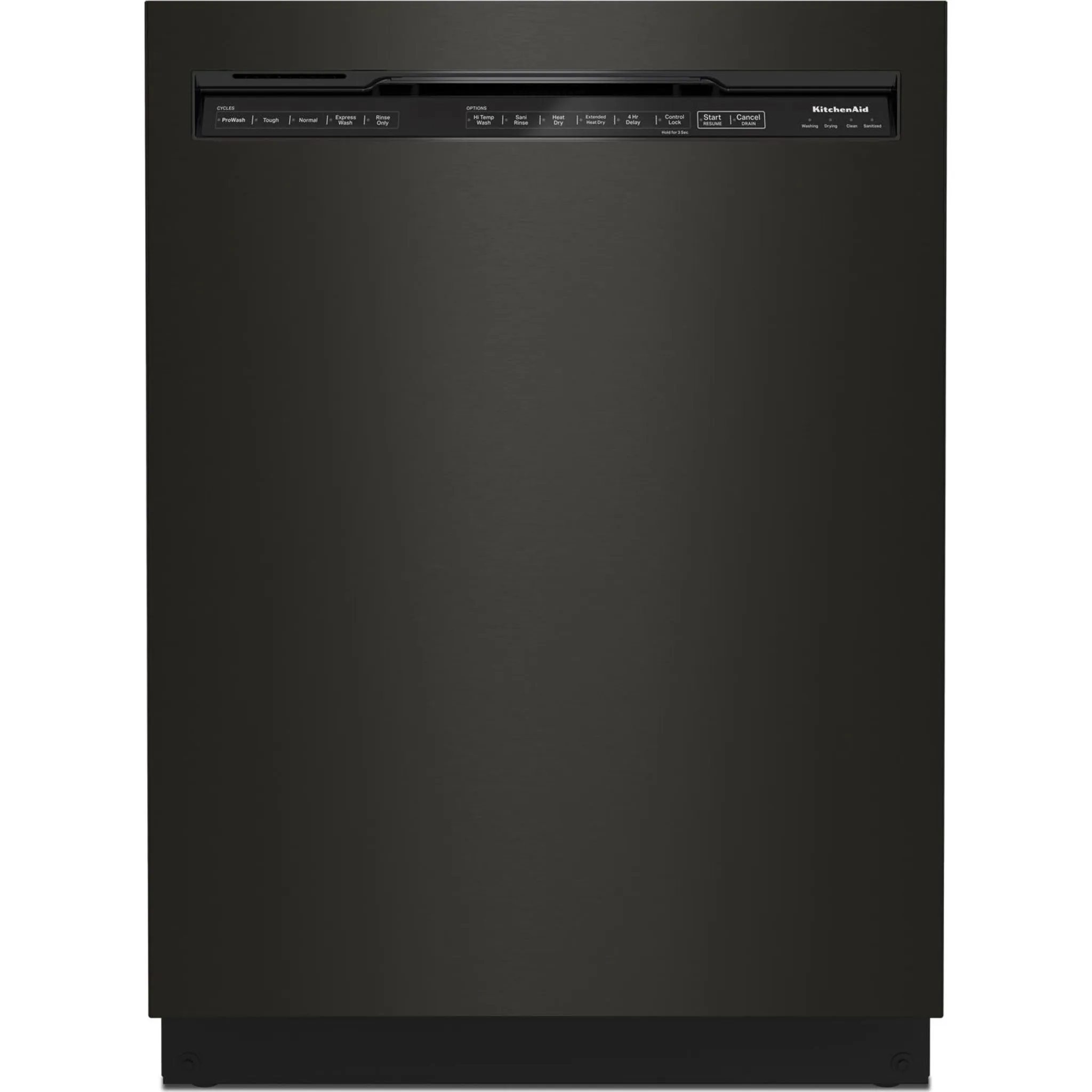 KitchenAid Dishwasher Stainless Steel Tub (KDFM404KBS) - Black Stainless