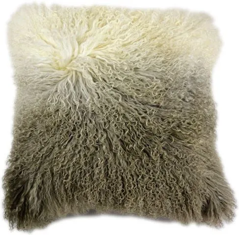 Lamb Fur Pillow Light Grey Spectrum