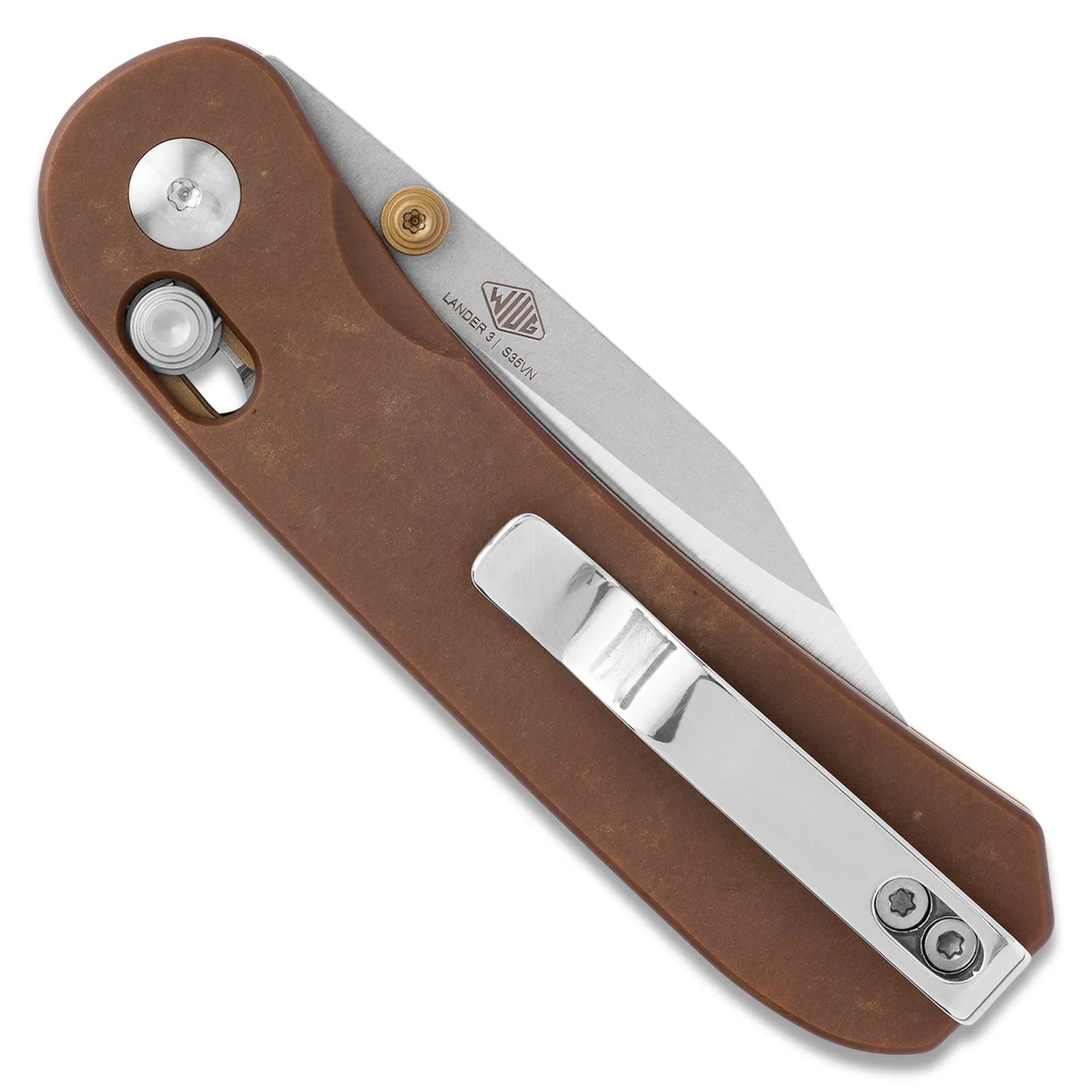 Lander 3 Pocket Knife - S35VN - Clip Point