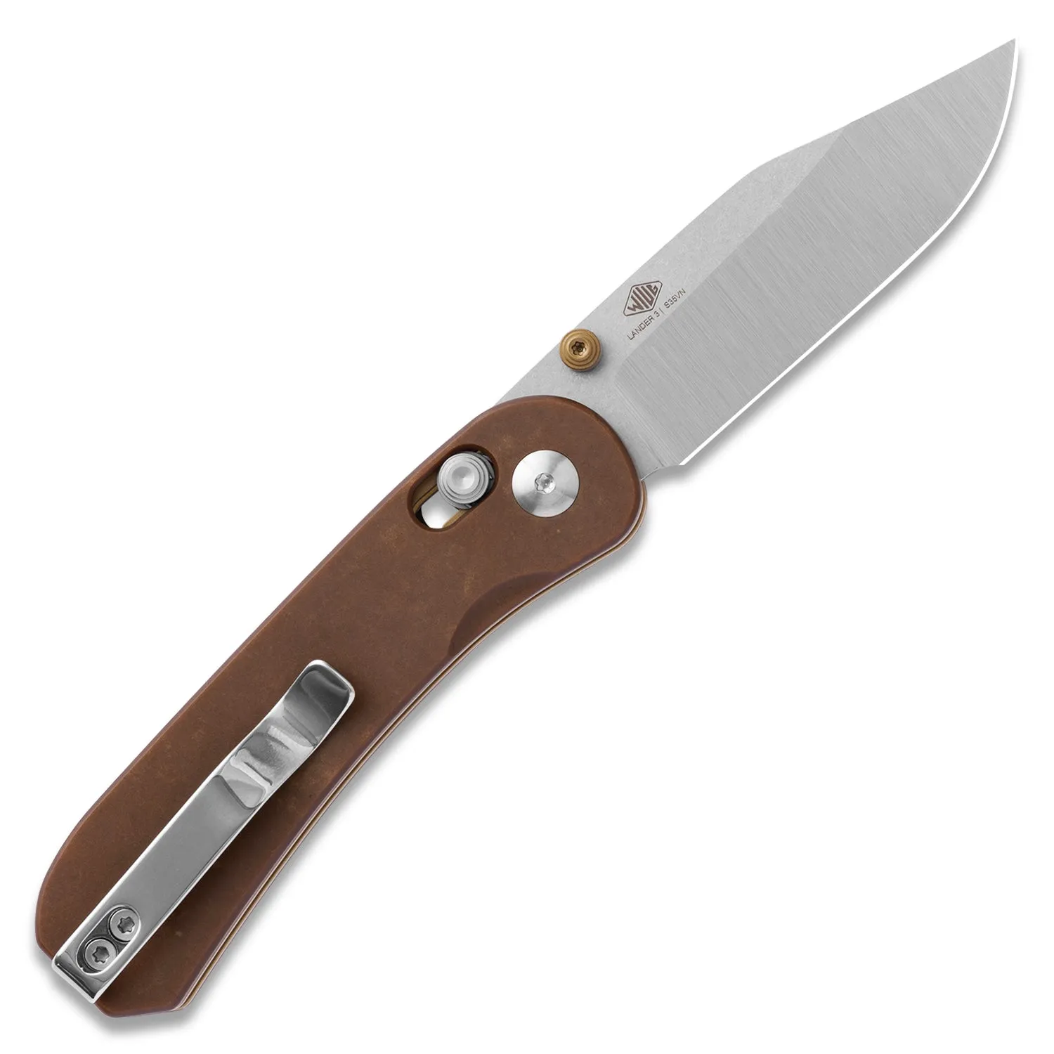 Lander 3 Pocket Knife - S35VN - Clip Point