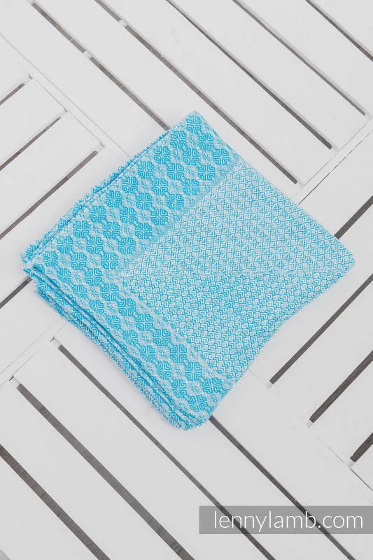 Lenny Lamb - Woven Cotton Blanket - Turquoise