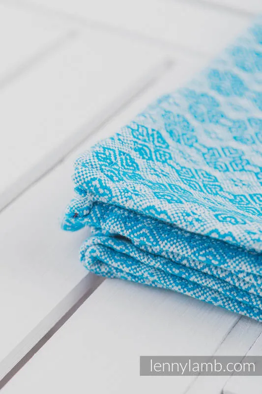 Lenny Lamb - Woven Cotton Blanket - Turquoise