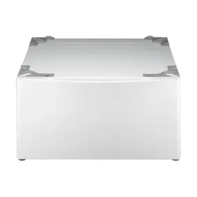 LG - 27" Laundry Pedestal with Storage Drawer - White