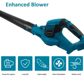 Lightweight Cordless Leaf Blower 18V Makita Compatible