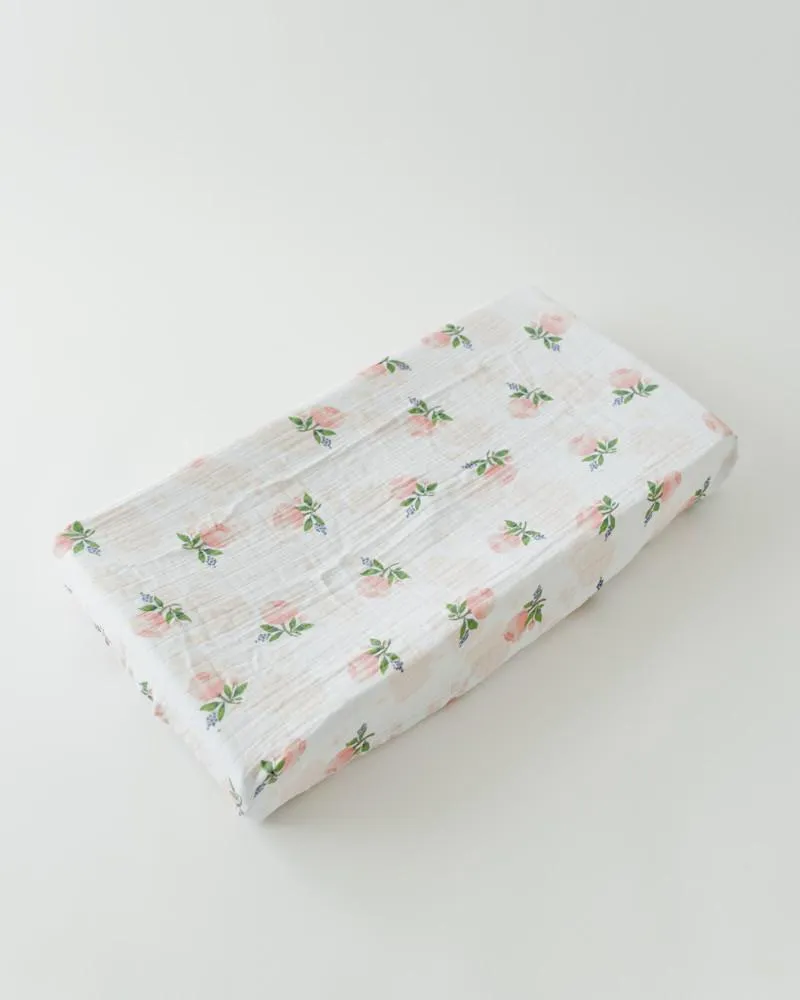 Little Unicorn - Changing Pad Cover - Watercolour Rose