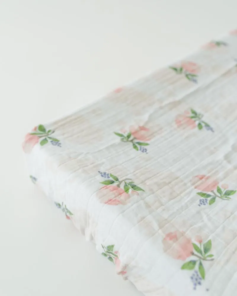 Little Unicorn - Changing Pad Cover - Watercolour Rose