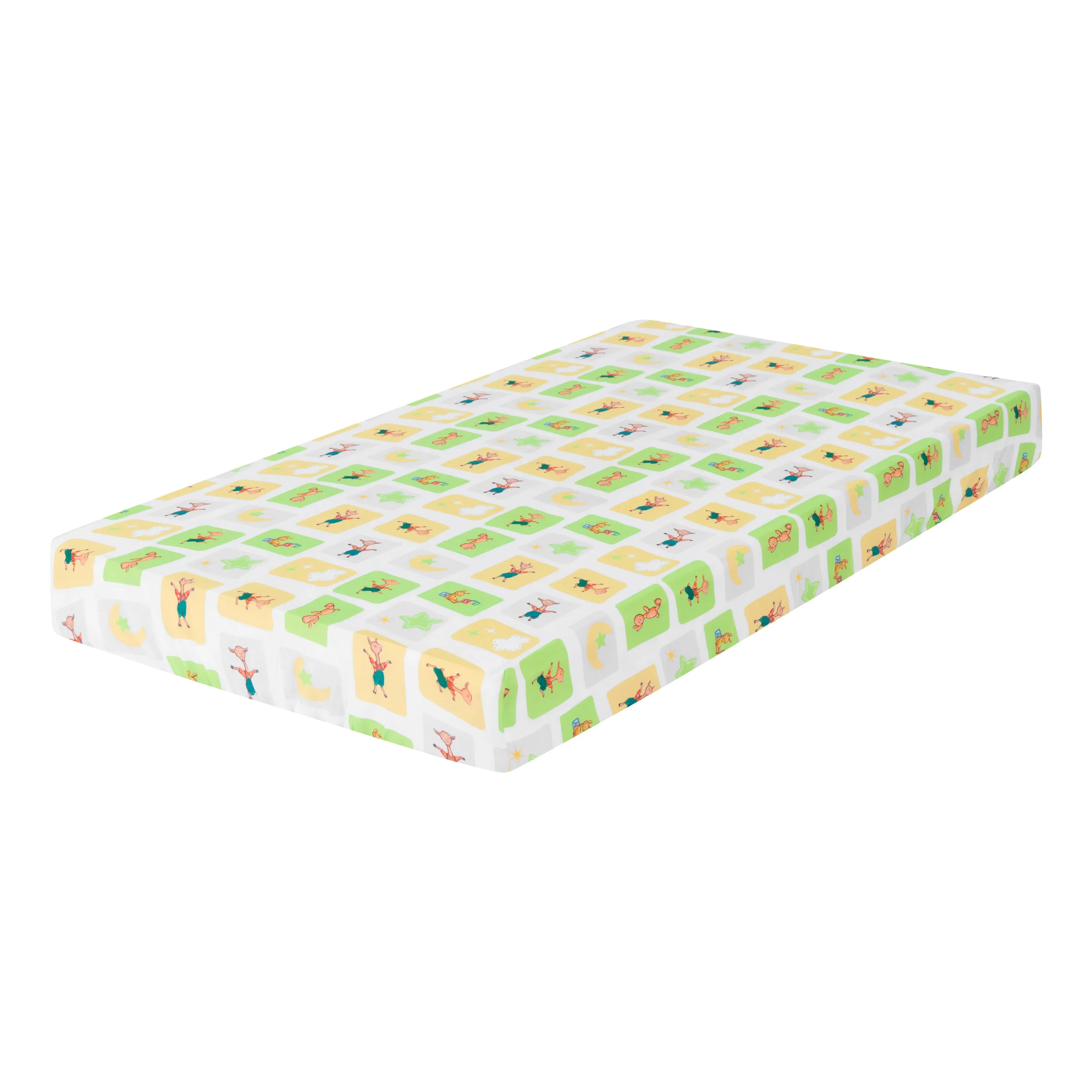 Llama Llama / Green 2-Pack Fitted Crib Sheet