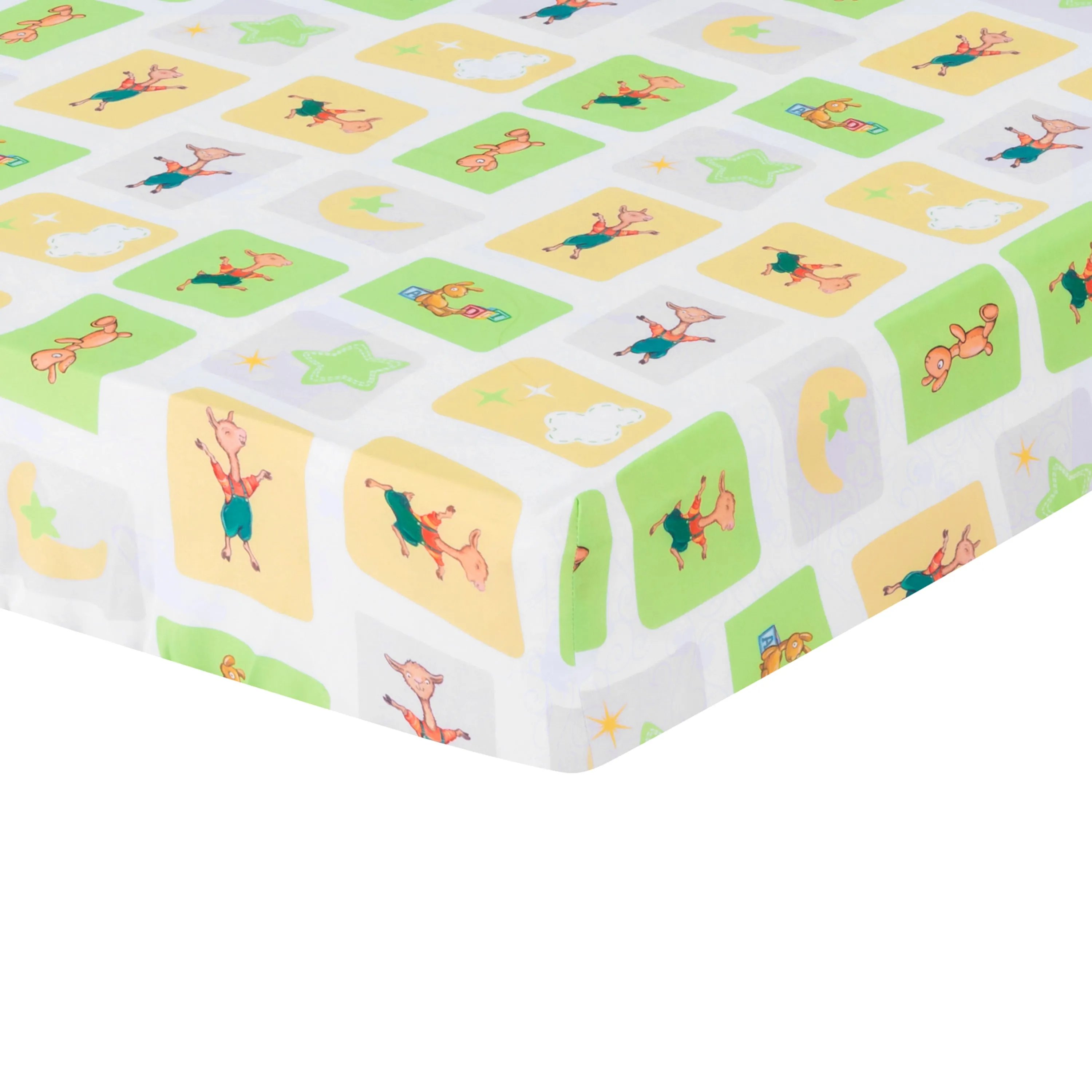 Llama Llama / Green 2-Pack Fitted Crib Sheet