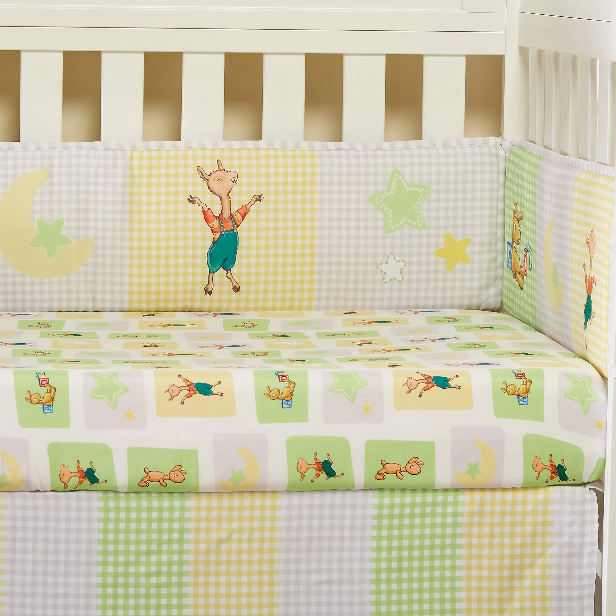 Llama Llama / Green 2-Pack Fitted Crib Sheet