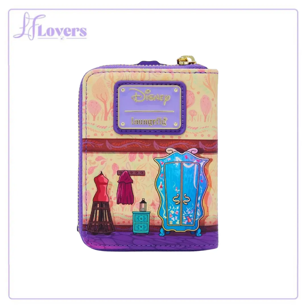 Loungefly Disney Tangled Rapunzel Lenticular Lantern Window Small Zip Wallet