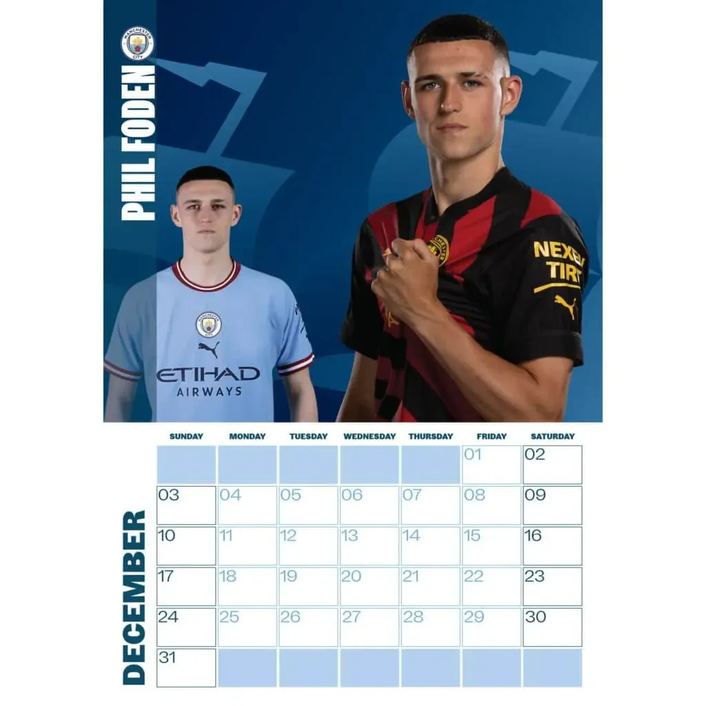 Manchester City 2023 Official Calendar