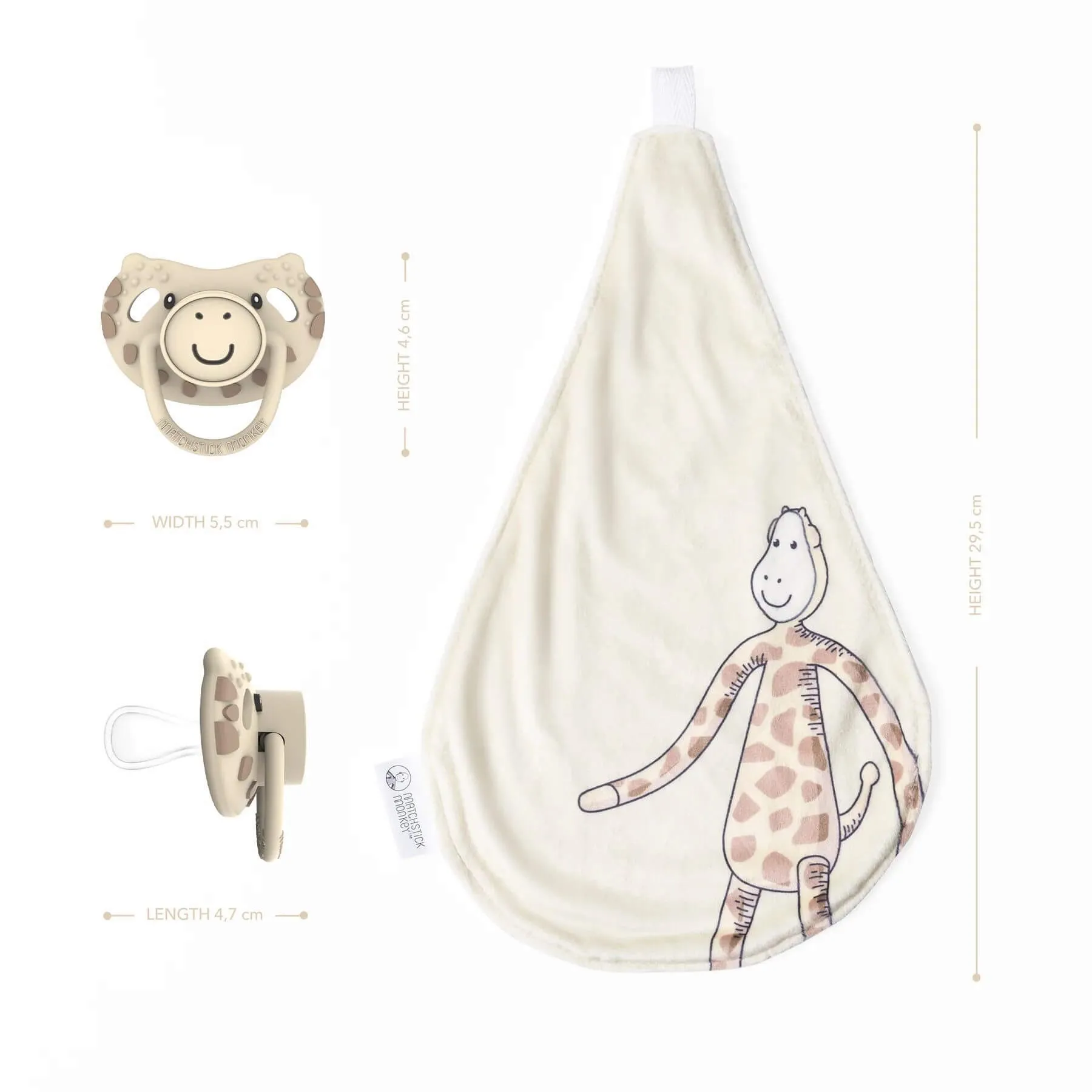 Matchstick Monkey Teething Soother & Comforter (Gigi Giraffe)