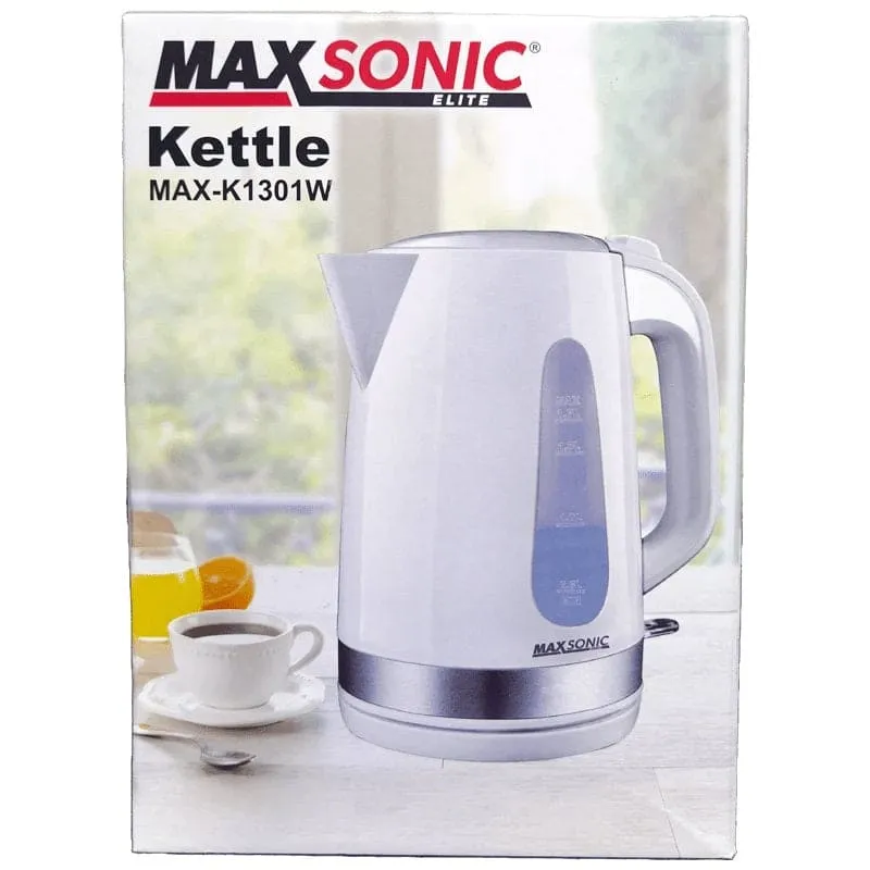 MAXSONIC ELITE KETTLE 1.7L WHITE ELECTRIC - MXSNEK20