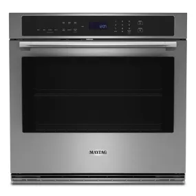 Maytag MOES6027LZ 27-inch Single Wall Oven with Air Fry and Basket - 4.3 cu. ft.