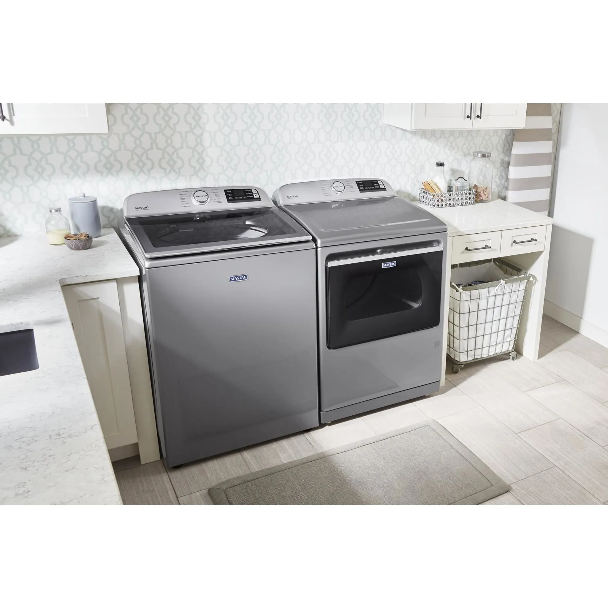 Maytag Smart Top Load Gas Dryer with Extra Power Button - 7.4 cu. ft. (MGD7230HC)