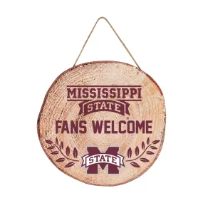 Mississippi State Bulldogs NCAA Wood Stump Sign