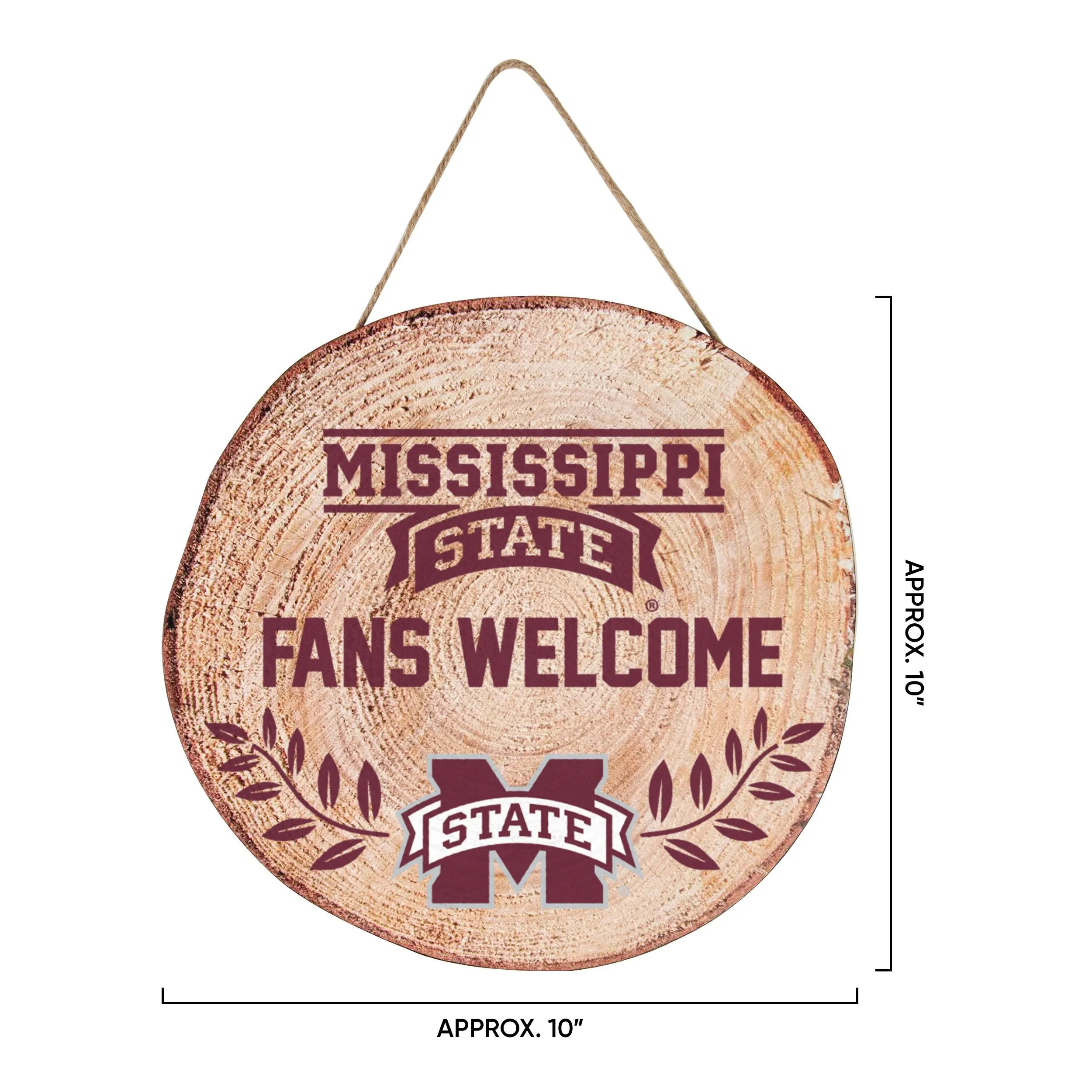 Mississippi State Bulldogs NCAA Wood Stump Sign