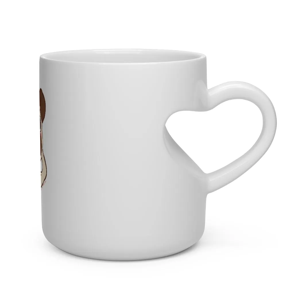 More Pug Coffee Please Heart Shape Mug