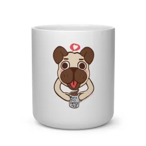 More Pug Coffee Please Heart Shape Mug